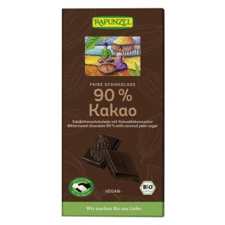 Bitterschokolade 90% mit Kokoszucker HiH