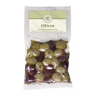 Oliven-Mix mit gefüllten Oliven