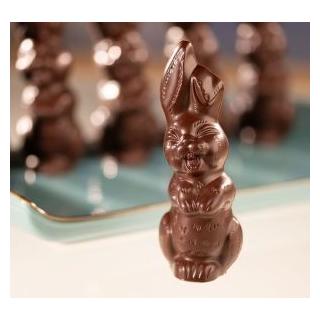 Zartbitter-Schokoladenhase vegan, 12 cm