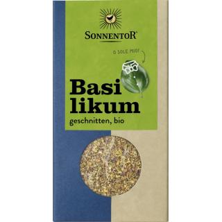 Basilikum in der Tüte