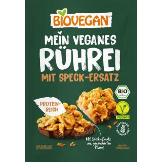 Veganes Rührei mit Speckersatz