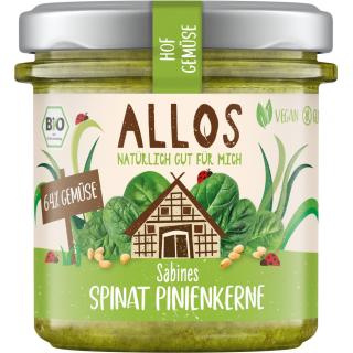 Hofgemüse Spinat Pinienkerne