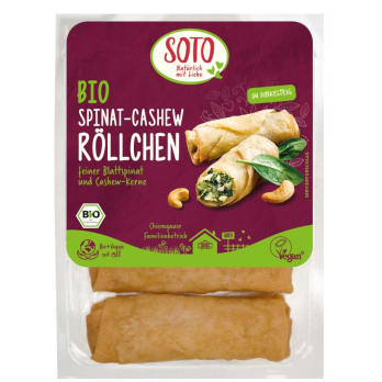 Spinat  Cashew-Röllchen
