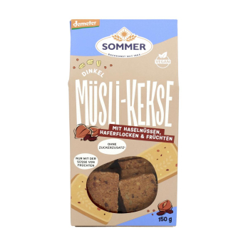 Dinkel Müsli-Keks mit Haselnüssen