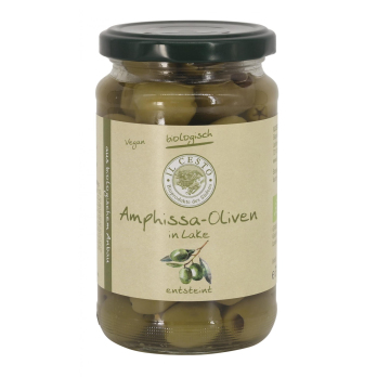 Grüne Oliven in Lake natur ohne Stein