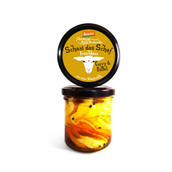 Schani das Schaf - Frischkäse Curry & Dattel